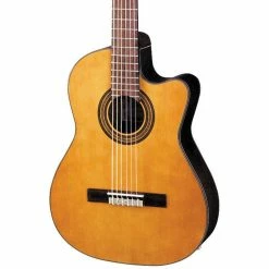 Best Pirce ???? Ibanez Ibanez GA Series GA6CE Classical Cutaway Acoustic-Electric Guitar Natural ✨