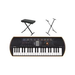 Promo ???? Casio Casio SA-76 Keyboard With Stand And Bench Orange ????