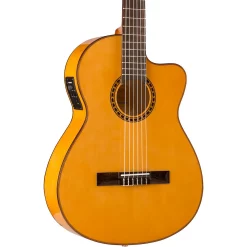 Wholesale ⭐ Lucero Lucero LFB250Sce Spruce/Cypress Thinline Acoustic-Electric Classical Guitar Natural ????