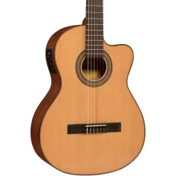 Outlet ???? Lucero Lucero LC150Sce Spruce/Sapele Cutaway Acoustic-Electric Classical Guitar Natural ????