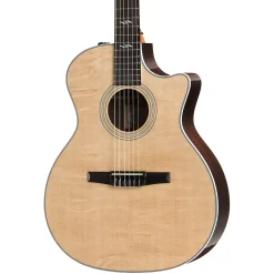 Flash Sale ???? Taylor Taylor 414ce-N Grand Auditorium Nylon-String Acoustic-Electric Guitar Natural ????