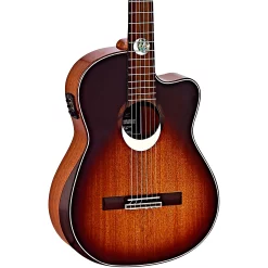 Outlet ✨ Ortega Ortega ECLIPSESU-C/E Classical Acoustic-Electric Guitar Brown Sunburst ????