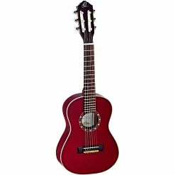 Hot Sale ???? Ortega Ortega Family Series R121-1/4WR 1/4 Size Classical Guitar Transparent Wine Red 0.25 ❤️