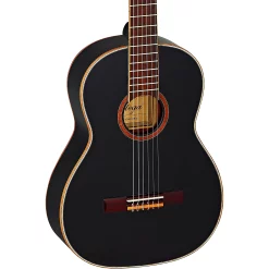 Coupon ???? Ortega Ortega Family Series R221BK Classical Guitar Gloss Black ????