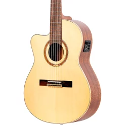 Cheapest ???? Ortega Ortega Family Series Pro RCE138-T4-L Thinline Acoustic Electric Nylon Guitar Natural ????