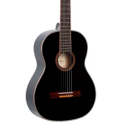 Hot Sale ???? Ortega Ortega Family Series R221BK-L Classical Guitar Black ????