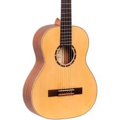 Brand new ⌛ Ortega Ortega Family Series R121L-1/2 Classical Guitar Natural Matte 1/2 Size ????