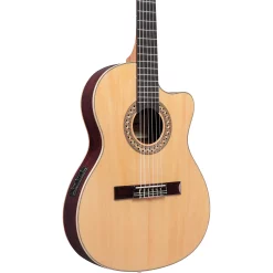 Buy ???? Ibanez Ibanez GA Series GA34STCE Thinline Solid Top Classical Acoustic-Electric Guitar Natural ????