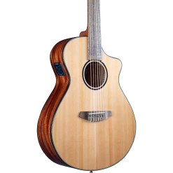 Coupon ???? Breedlove Breedlove Pursuit Exotic S CE Cedar-Myrtle Concert Acoustic-Electric Classical Guitar Natural ✨