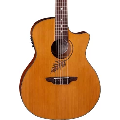 Best reviews of ???? Luna Luna Woodland Cedar Nylon Acoustic-Electric Guitar Satin Natural ????